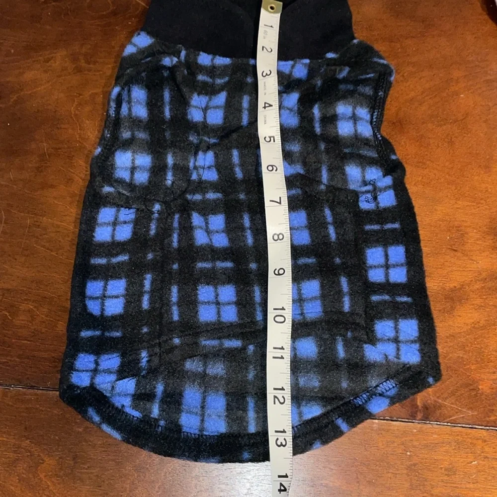 Born to Be Loved Large Dog K9 Fleece Pullover Vest Blue & Black (runs small)